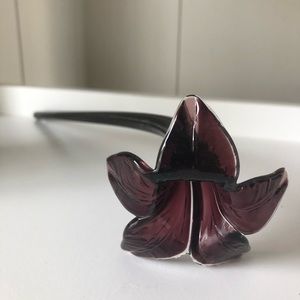 Glass blown flower